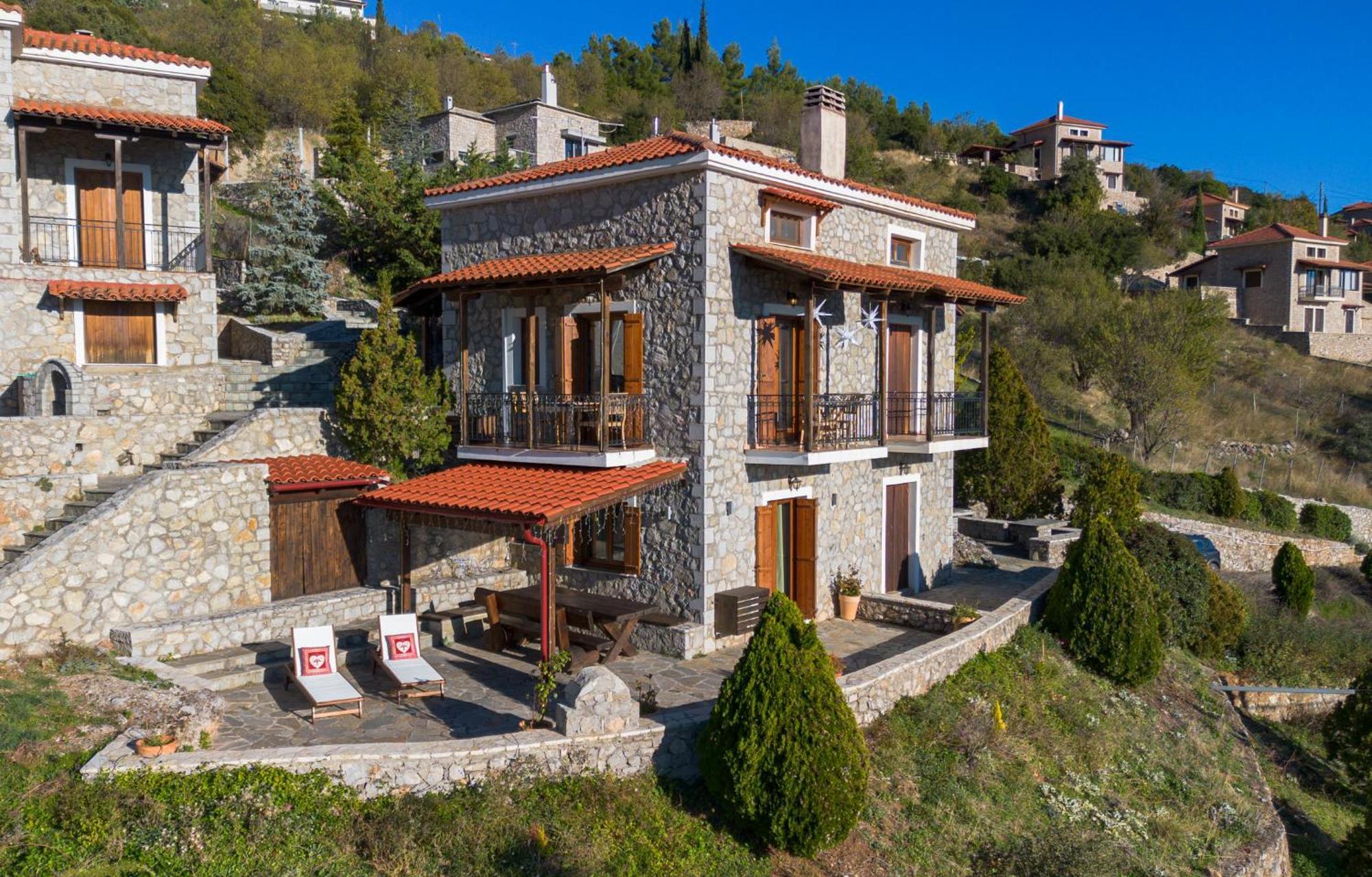 Rock Dandy Deluxe Chalet In Arachova - Delphi, Sauna, Prv Parking, Amazing View Экстерьер фото