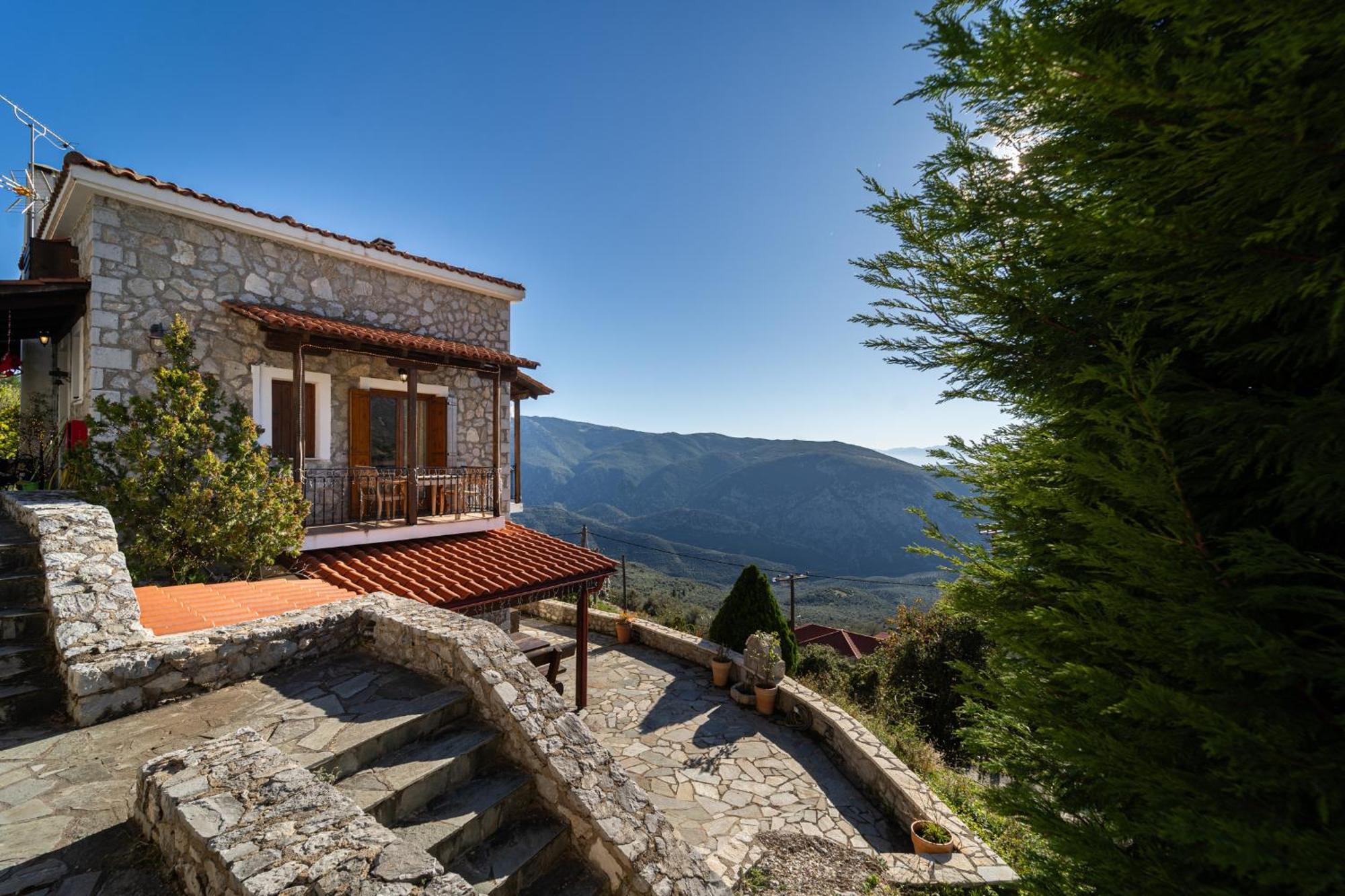 Rock Dandy Deluxe Chalet In Arachova - Delphi, Sauna, Prv Parking, Amazing View Экстерьер фото