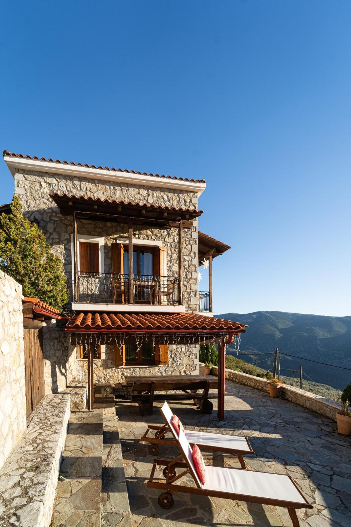 Rock Dandy Deluxe Chalet In Arachova - Delphi, Sauna, Prv Parking, Amazing View Экстерьер фото